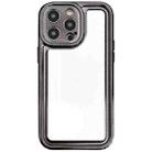 For iPhone 14 Pro Max Electroplating Mirror TPU Phone Case(Black) - 1