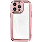 For iPhone 13 Pro Max Electroplating Mirror TPU Phone Case(Pink) - 1