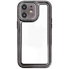 For iPhone 12 Electroplating Mirror TPU Phone Case(Black) - 1