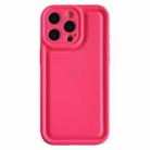 For iPhone 14 Pro Frosted Leather Texture TPU Phone Case(Rose Red) - 1