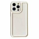 For iPhone 11 Pro Frosted Leather Texture TPU Phone Case(White) - 1