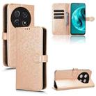 For Huawei nova 12i 4G Honeycomb Dot Texture Leather Phone Case(Gold) - 1