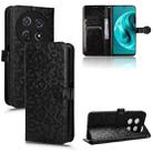 For Huawei Enjoy 70 Pro Honeycomb Dot Texture Leather Phone Case(Black) - 1