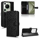 For Huawei Pura 70 Ultra Honeycomb Dot Texture Leather Phone Case(Black) - 1