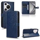 For Huawei Pura 70 Honeycomb Dot Texture Leather Phone Case(Blue) - 1