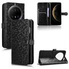 For Huawei Mate 70 Pro / 70 Pro+ Honeycomb Dot Texture Leather Phone Case(Black) - 1