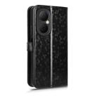 For Huawei nova Y73 / Enjoy 80 Honeycomb Dot Texture Leather Phone Case(Black) - 3
