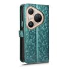 For Huawei Pura 80 Ultra 5G Honeycomb Dot Texture Leather Phone Case(Green) - 3