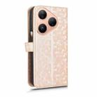 For Huawei Pura 80 5G Honeycomb Dot Texture Leather Phone Case(Gold) - 3
