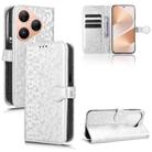For Huawei Pura 80 5G Honeycomb Dot Texture Leather Phone Case(Silver) - 1