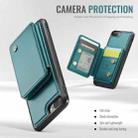 For iPhone 8 Plus / 7 Plus / 6 Plus JEEHOOD J05 Business Magnetic Style RFID Leather Phone Case(Blue Green) - 3