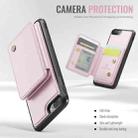 For iPhone 8 Plus / 7 Plus / 6 Plus JEEHOOD J05 Business Magnetic Style RFID Leather Phone Case(Pink) - 3