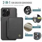 For iPhone 16 Pro Max JEEHOOD J05 Business Magnetic Style RFID Leather Phone Case(Black) - 2