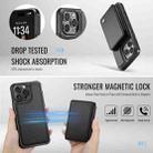 For iPhone 16 Pro Max JEEHOOD J05 Business Magnetic Style RFID Leather Phone Case(Black) - 3