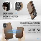 For iPhone 16 Plus JEEHOOD J05 Business Magnetic Style RFID Leather Phone Case(Brown) - 3