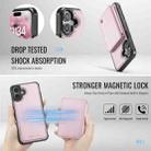 For iPhone 16 JEEHOOD J05 Business Magnetic Style RFID Leather Phone Case(Pink) - 3