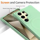 For Samsung Galaxy S24 Ultra 5G Wave Texture MagSafe Magnetic Liquid Silicone Phone Case(Green) - 3