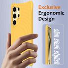 For Samsung Galaxy S24 Ultra 5G Wave Texture MagSafe Magnetic Liquid Silicone Phone Case(Yellow) - 2