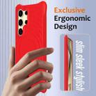 For Samsung Galaxy S24 Ultra 5G Wave Texture MagSafe Magnetic Liquid Silicone Phone Case(Red) - 2