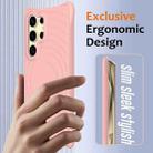 For Samsung Galaxy S24 Ultra 5G Wave Texture MagSafe Magnetic Liquid Silicone Phone Case(Pink) - 2