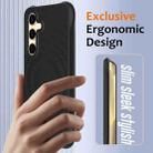 For Samsung Galaxy S23 FE 5G Wave Texture MagSafe Magnetic Liquid Silicone Phone Case(Black) - 2