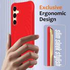For Samsung Galaxy S24 FE 5G Wave Texture MagSafe Magnetic Liquid Silicone Phone Case(Red) - 2