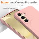 For Samsung Galaxy S24 FE 5G Wave Texture MagSafe Magnetic Liquid Silicone Phone Case(Pink) - 3