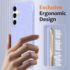 For Samsung Galaxy S24 FE 5G Wave Texture MagSafe Magnetic Liquid Silicone Phone Case(Purple) - 2