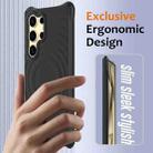 For Samsung Galaxy S25 Ultra 5G Wave Texture MagSafe Magnetic Liquid Silicone Phone Case(Black) - 2