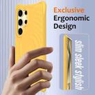 For Samsung Galaxy S25 Ultra 5G Wave Texture MagSafe Magnetic Liquid Silicone Phone Case(Yellow) - 2