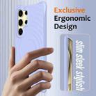 For Samsung Galaxy S25 Ultra 5G Wave Texture MagSafe Magnetic Liquid Silicone Phone Case(Purple) - 2