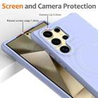 For Samsung Galaxy S25 Ultra 5G Wave Texture MagSafe Magnetic Liquid Silicone Phone Case(Purple) - 3