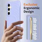 For Samsung Galaxy S25+ 5G Wave Texture MagSafe Magnetic Liquid Silicone Phone Case(Purple) - 2