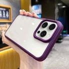 For iPhone 15 Pro Full Protection Shockproof TPU + PC Phone Case(Purple) - 1