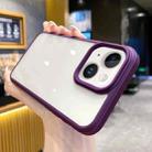 For iPhone 14 Full Protection Shockproof TPU + PC Phone Case(Purple) - 1