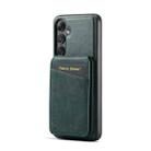 For Samsung Galaxy S24+ 5G Fierre Shann Cowhide Vertical Flip Magnetic Card Holder Phone Case(Green) - 3
