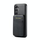 For Samsung Galaxy S23 FE 5G Fierre Shann Cowhide Vertical Flip Magnetic Card Holder Phone Case(Black) - 3