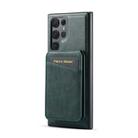 For Samsung Galaxy S24 Ultra 5G Fierre Shann Cowhide Vertical Flip Magnetic Card Holder Phone Case(Green) - 3