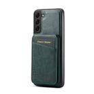 For Samsung Galaxy S22 5G Fierre Shann Cowhide Vertical Flip Magnetic Card Holder Phone Case(Green) - 3