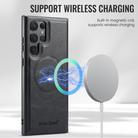 For Samsung Galaxy S25 Ultra 5G Fierre Shann Cowhide Vertical Flip Magnetic Card Holder Phone Case(Black) - 3