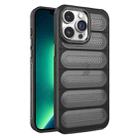 For iPhone 13 Pro Max Cooling Armor Translucent Mesh Breathable Phone Case(Black) - 1