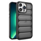 For iPhone 13 Pro Cooling Armor Translucent Mesh Breathable Phone Case(Black) - 1