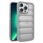 For iPhone 13 Pro Cooling Armor Translucent Mesh Breathable Phone Case(Grey) - 1