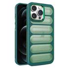 For iPhone 12 Pro Cooling Armor Translucent Mesh Breathable Phone Case(Green) - 1