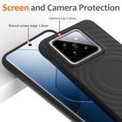 For Xiaomi 14 Pro Wave Texture MagSafe Magnetic Liquid Silicone Phone Case(Black) - 3
