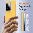 For Xiaomi 14 Pro Wave Texture MagSafe Magnetic Liquid Silicone Phone Case(Yellow) - 2