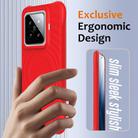 For Xiaomi 14 Pro Wave Texture MagSafe Magnetic Liquid Silicone Phone Case(Red) - 2