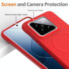For Xiaomi 14 Pro Wave Texture MagSafe Magnetic Liquid Silicone Phone Case(Red) - 3