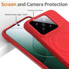 For Xiaomi 14 Wave Texture MagSafe Magnetic Liquid Silicone Phone Case(Red) - 3