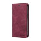 For Honor 200 Lite Global BETOPNICE Suction RFID Anti-theft Leather Phone Case(Wine Red) - 2